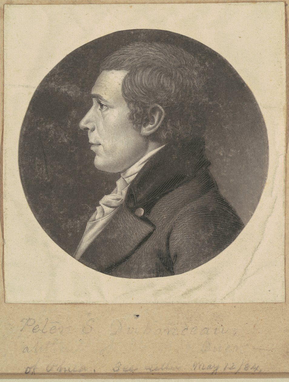 Peter Stephen DuPonceau alkotó: Charles B. J. Févret de Saint Mémin