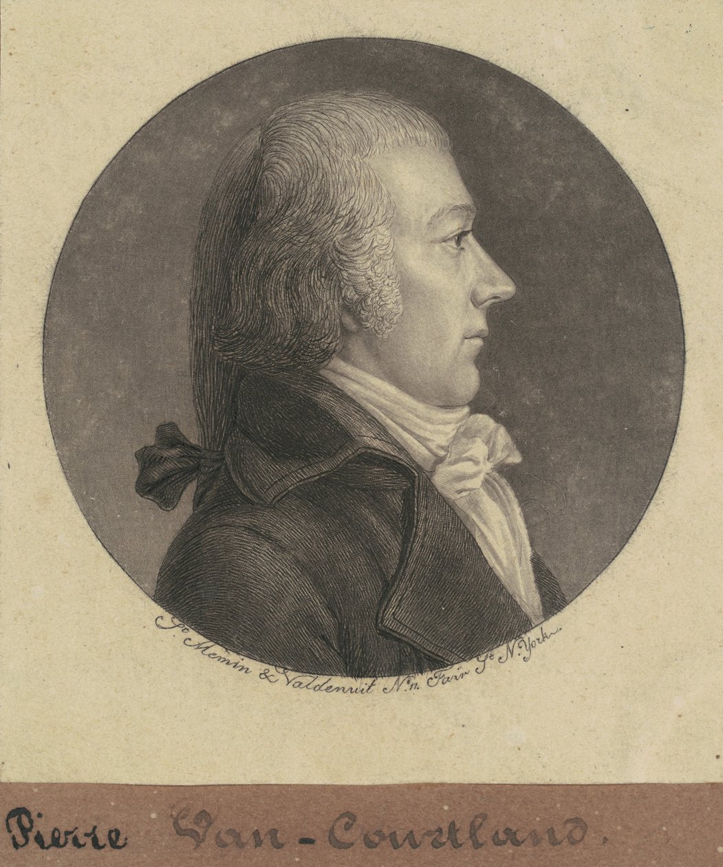 Pierre VanCortlandt, Jr. alkotó: Charles B. J. Févret de Saint Mémin