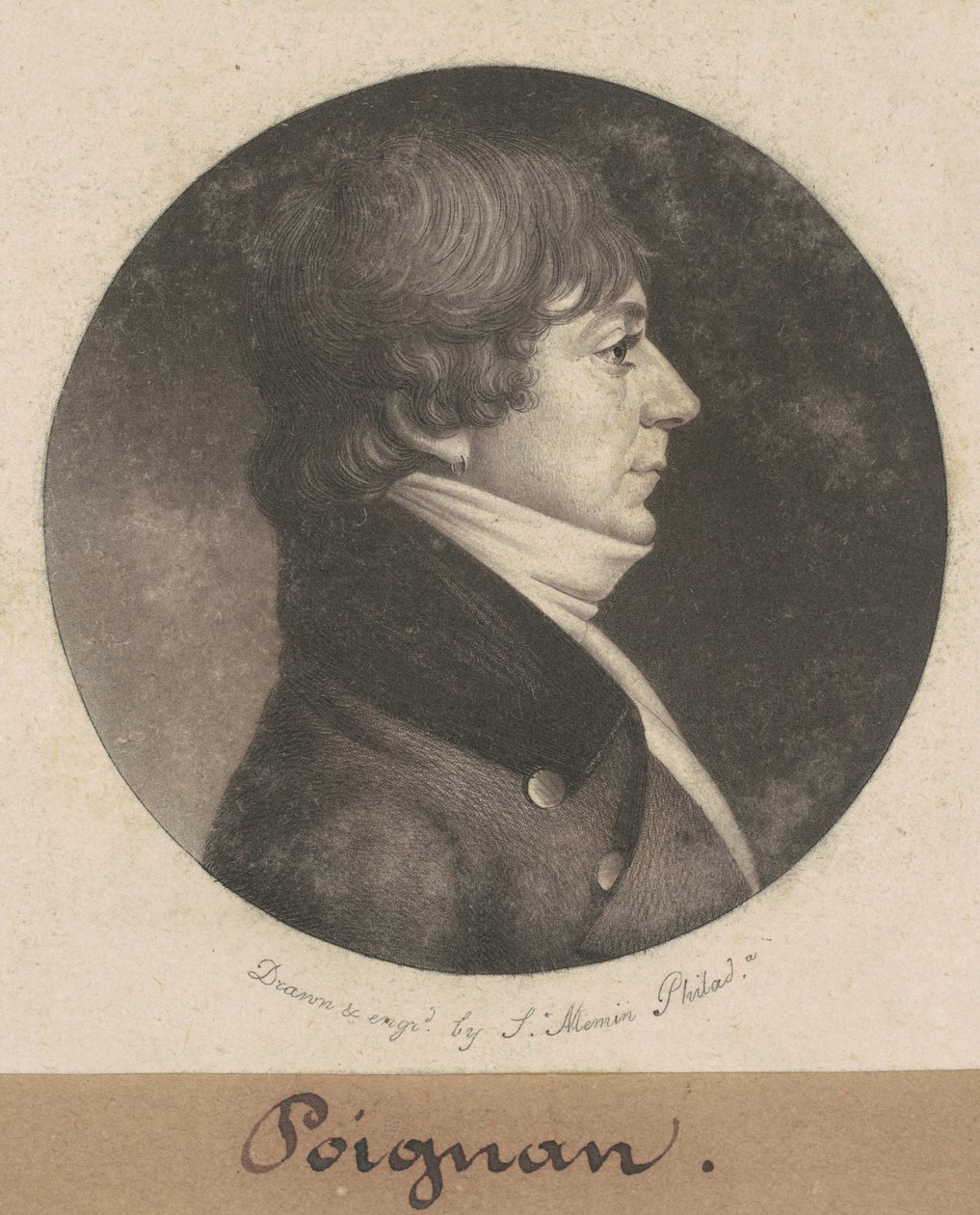 Poignan alkotó: Charles B. J. Févret de Saint Mémin