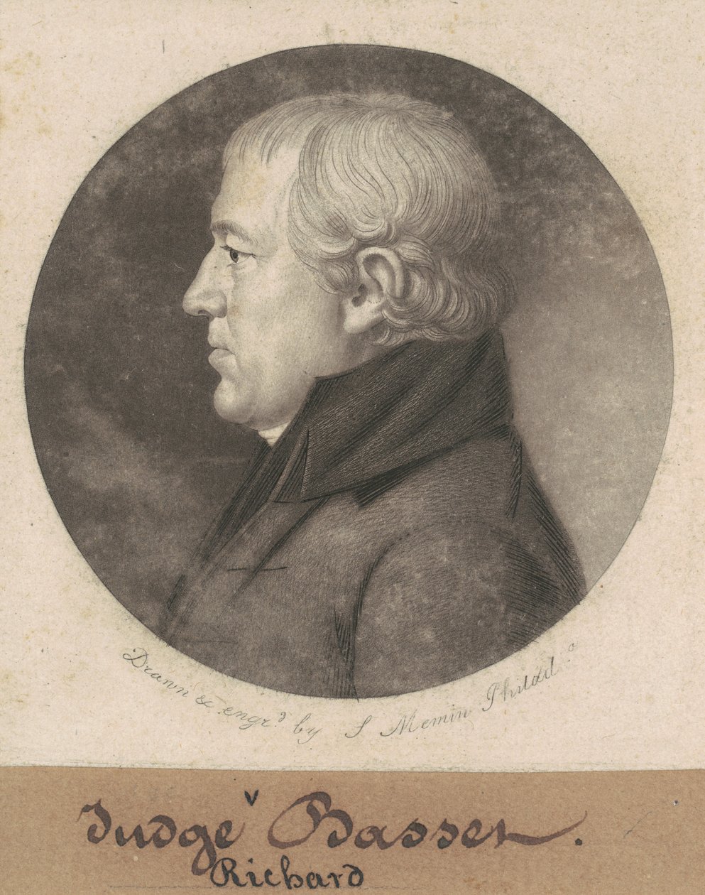 Richard Bassett alkotó: Charles B. J. Févret de Saint Mémin