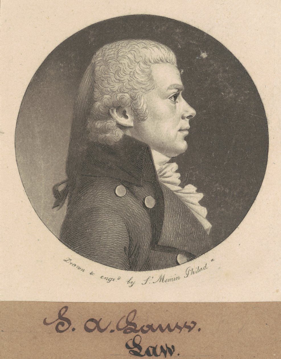 S. A. Jog alkotó: Charles B. J. Févret de Saint Mémin