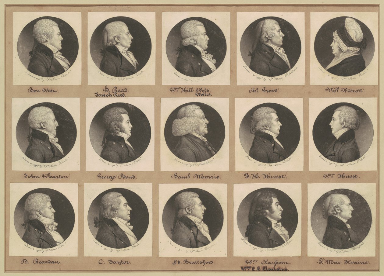 Saint-Mémin Portrégyűjtemény, 11. csoport alkotó: Charles B. J. Févret de Saint Mémin