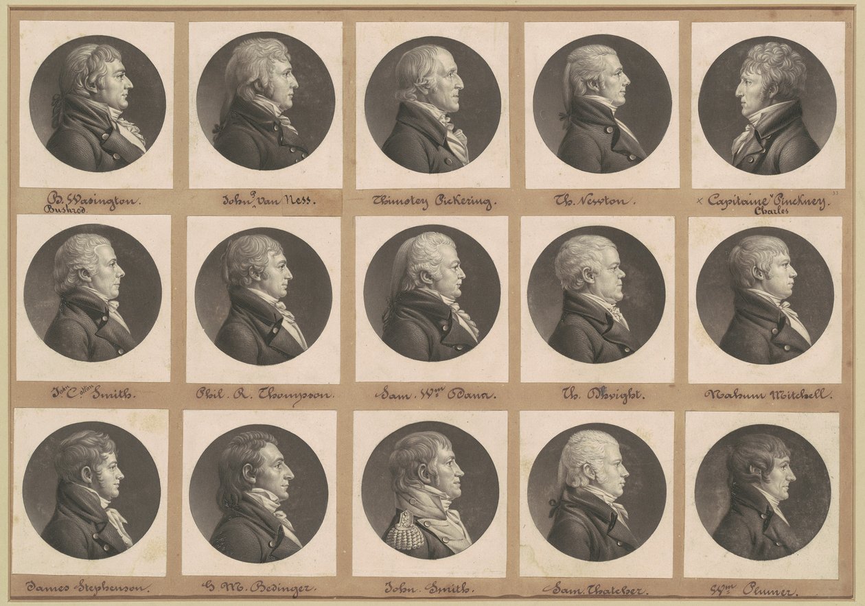 Saint-Mémin Portrégyűjtemény, 33. csoport alkotó: Charles B. J. Févret de Saint Mémin