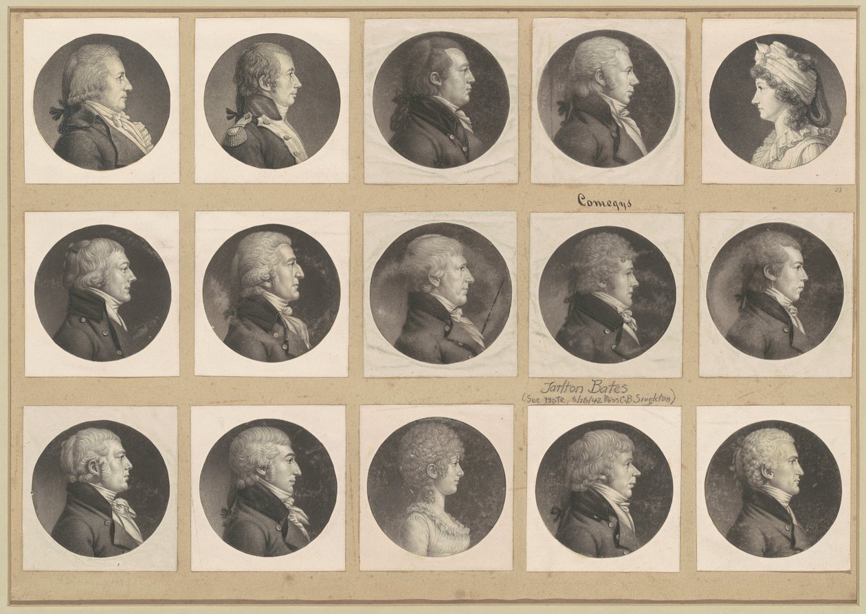 Saint-Mémin Portrégyűjtemény, 53. csoport alkotó: Charles B. J. Févret de Saint Mémin