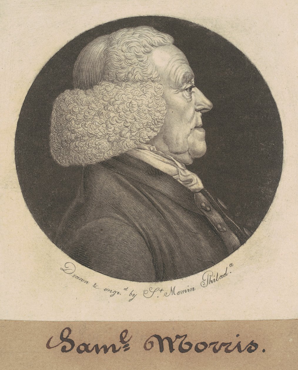Samuel Morris alkotó: Charles B. J. Févret de Saint Mémin
