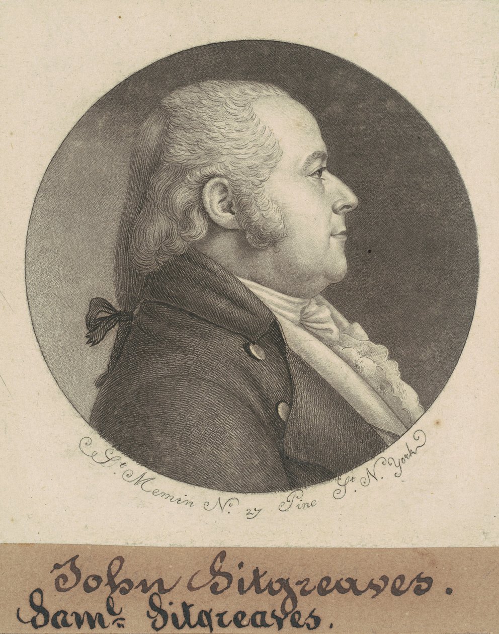 Samuel Sitgreaves alkotó: Charles B. J. Févret de Saint Mémin