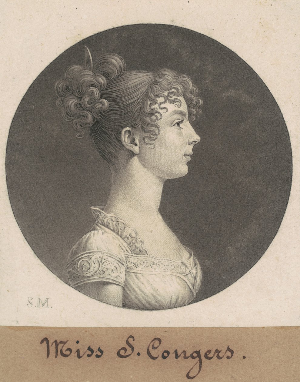 Sarah C. Conyers alkotó: Charles B. J. Févret de Saint Mémin