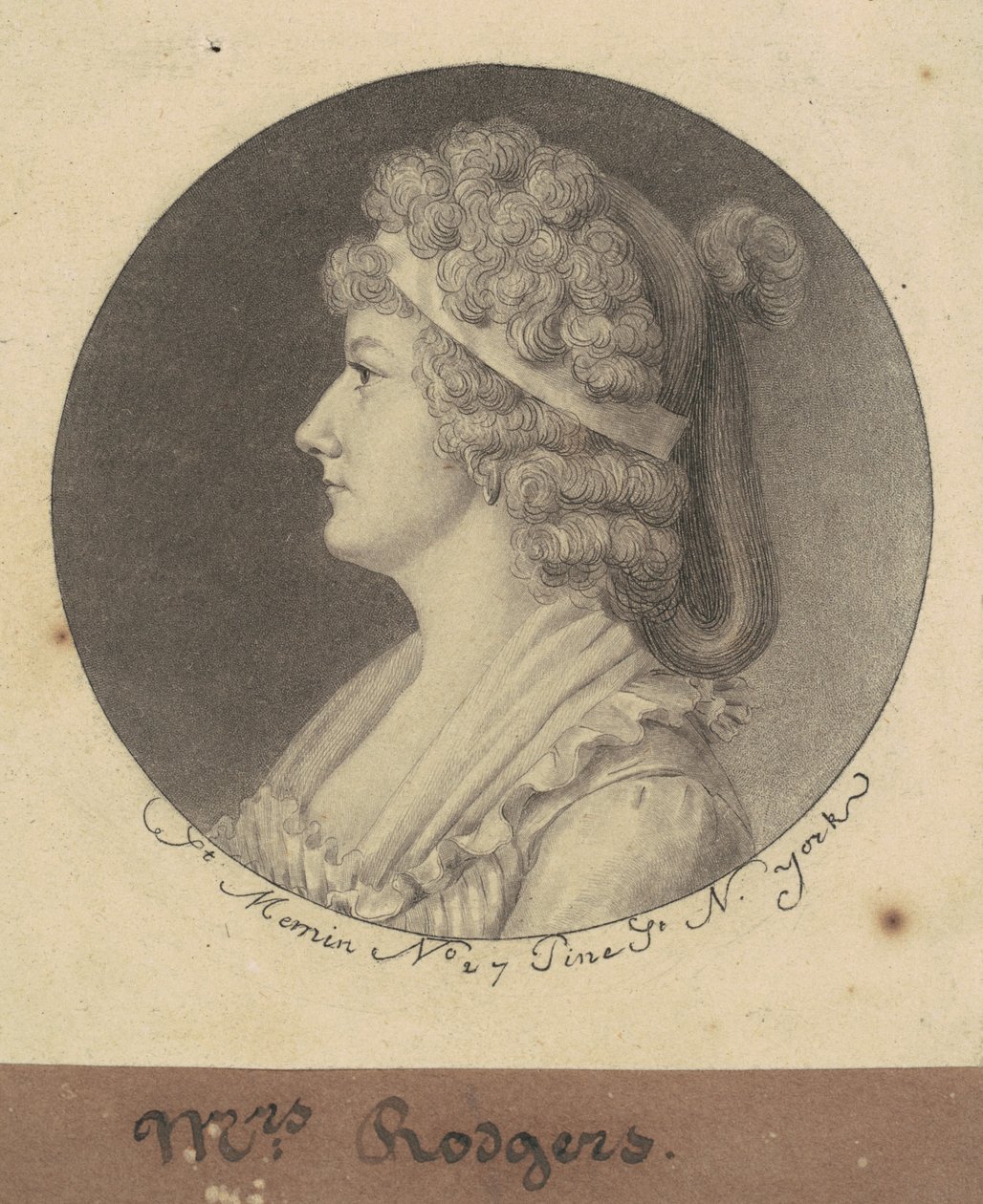 Sarah Elizabeth Rogers alkotó: Charles B. J. Févret de Saint Mémin
