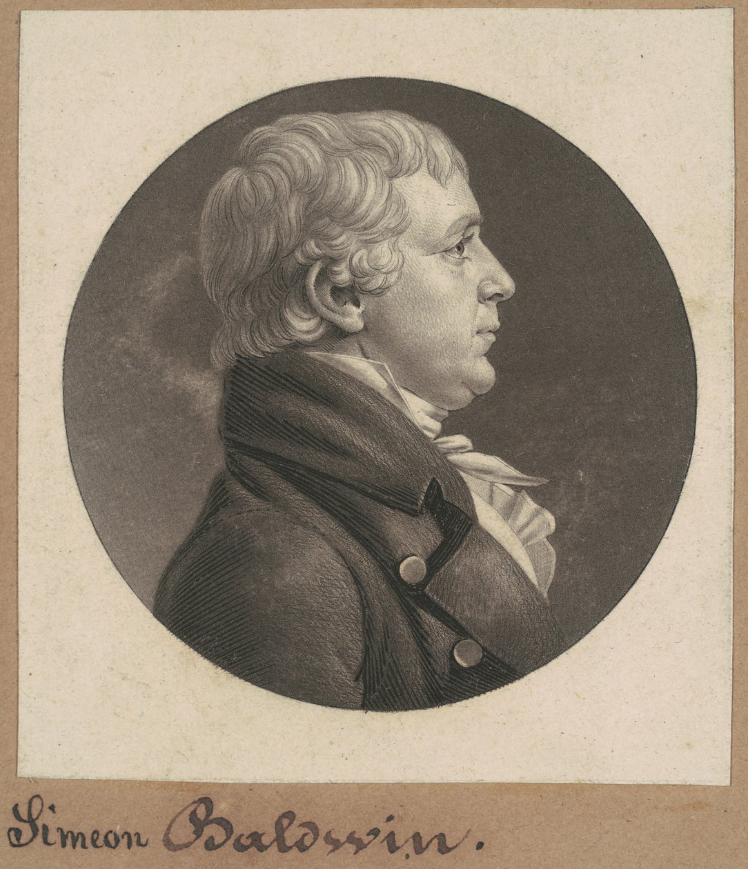 Simeon Baldwin alkotó: Charles B. J. Févret de Saint Mémin