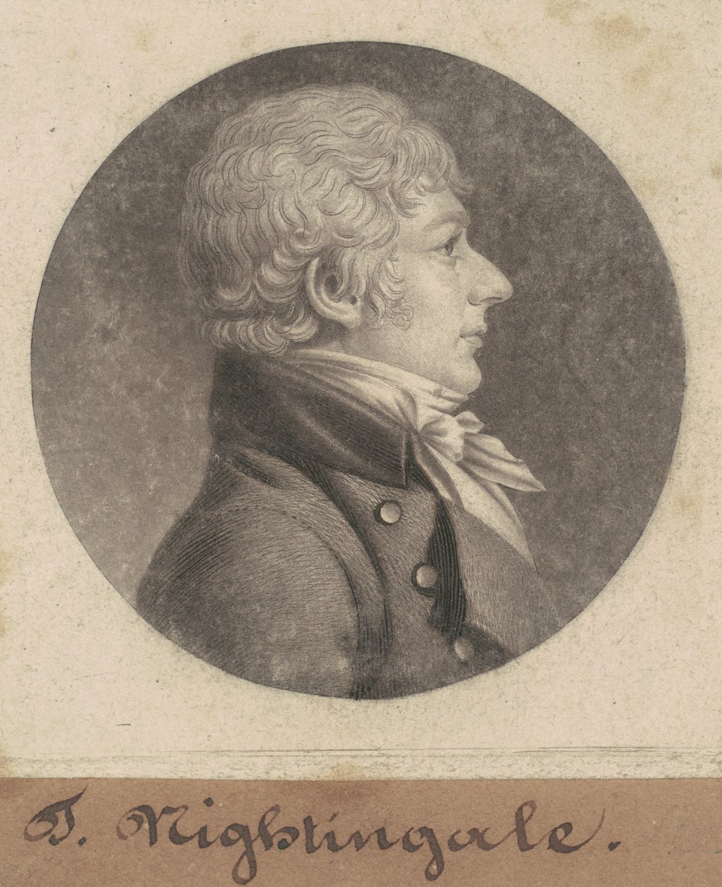 T. Nightingale alkotó: Charles B. J. Févret de Saint Mémin