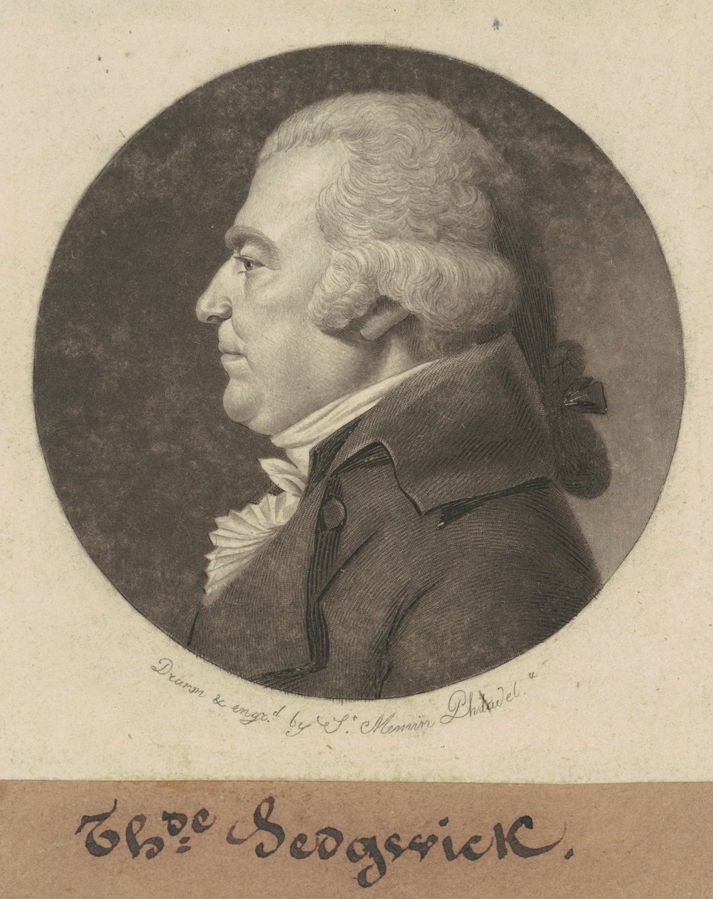 Theodore Sedgwick alkotó: Charles B. J. Févret de Saint Mémin