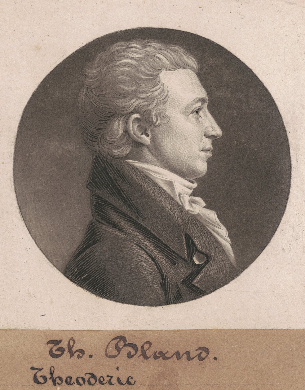 Theodorik Bland alkotó: Charles B. J. Févret de Saint Mémin