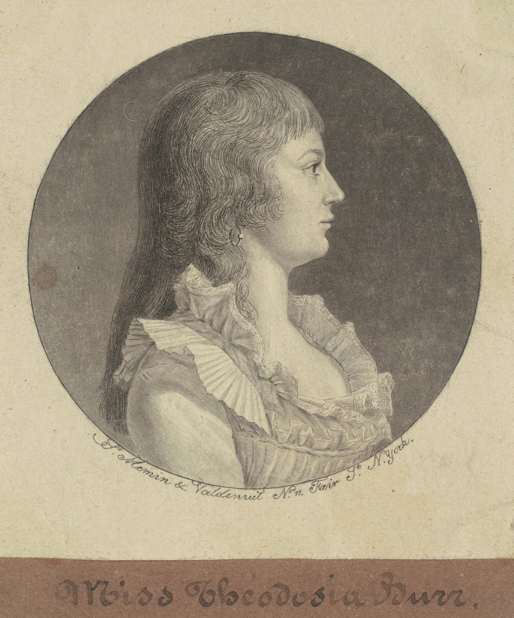 Theodosia Burr alkotó: Charles B. J. Févret de Saint Mémin