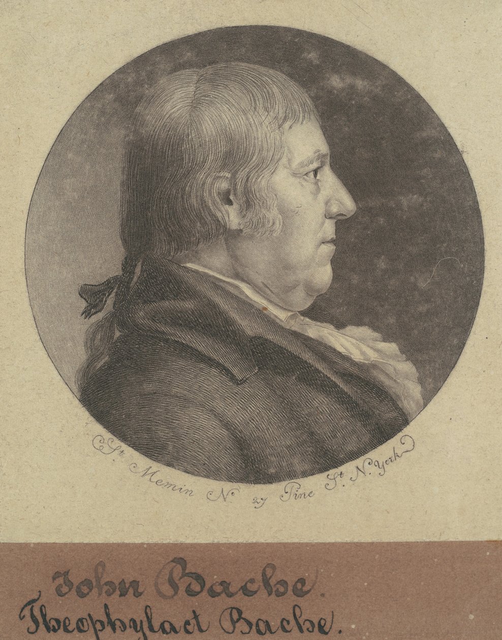 Teofilakt Bache alkotó: Charles B. J. Févret de Saint Mémin