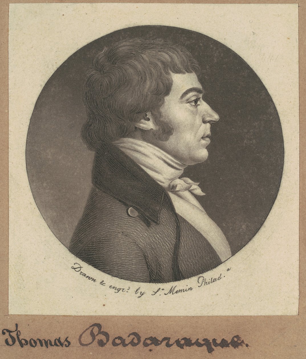 Thomas Badarke alkotó: Charles B. J. Févret de Saint Mémin