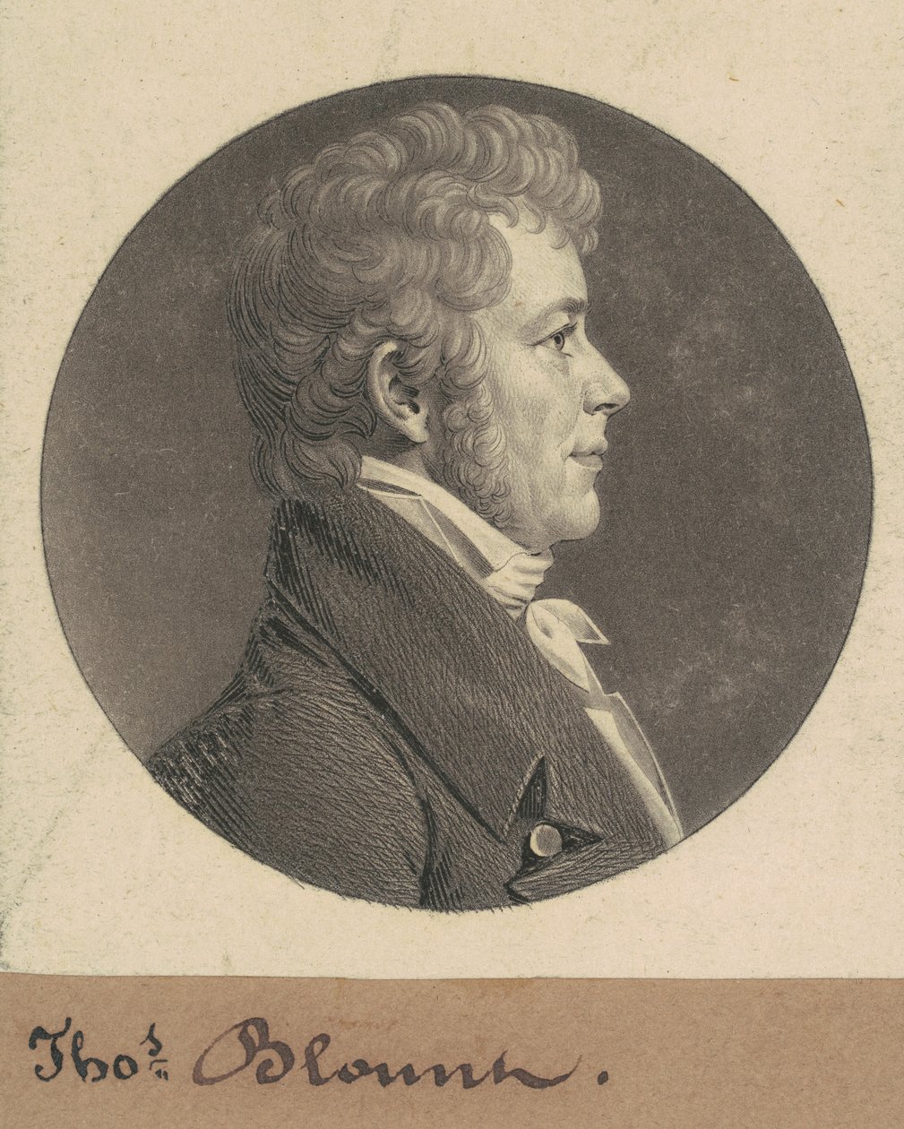 Thomas Blount alkotó: Charles B. J. Févret de Saint Mémin
