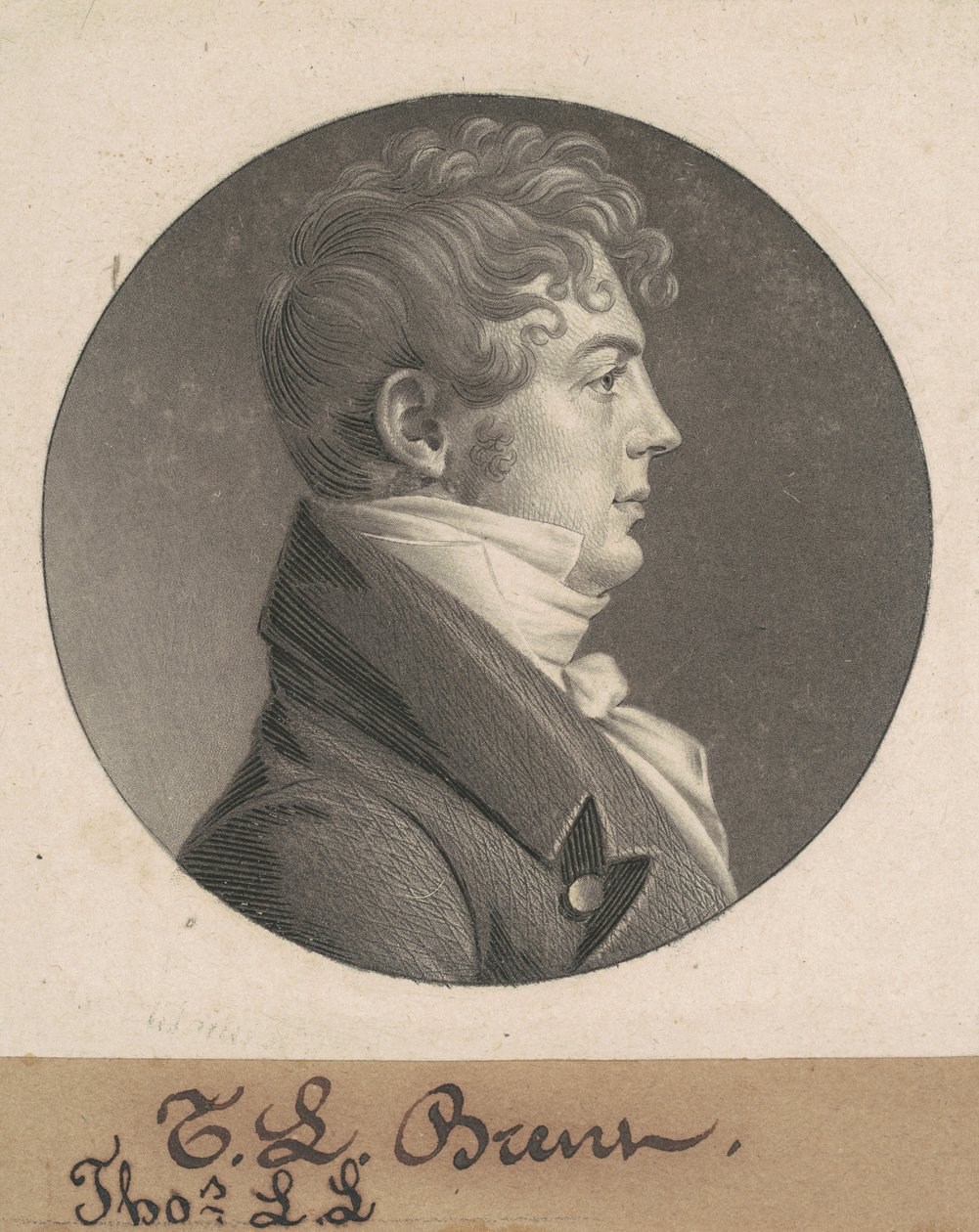 Thomas Ludwell Lee Brant alkotó: Charles B. J. Févret de Saint Mémin