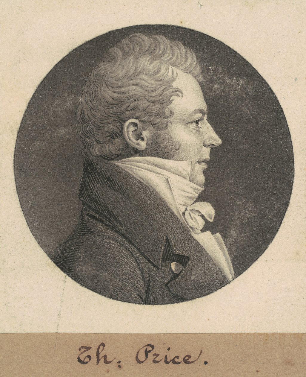 Thomas Price alkotó: Charles B. J. Févret de Saint Mémin