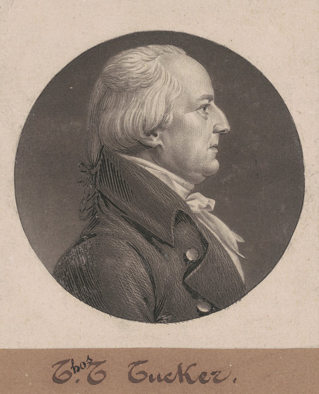 Thomas Tudor Tucker alkotó: Charles B. J. Févret de Saint Mémin