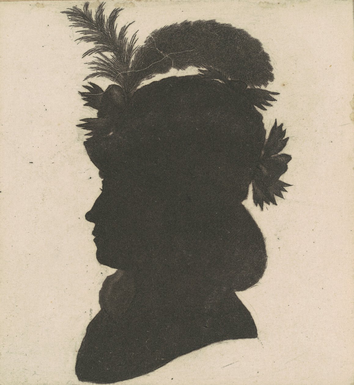 Azonosítatlan női sziluett alkotó: Charles B. J. Févret de Saint Mémin