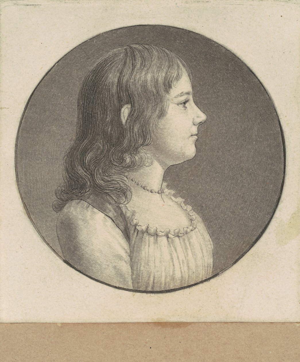 Azonosítatlan fiatal nő alkotó: Charles B. J. Févret de Saint Mémin