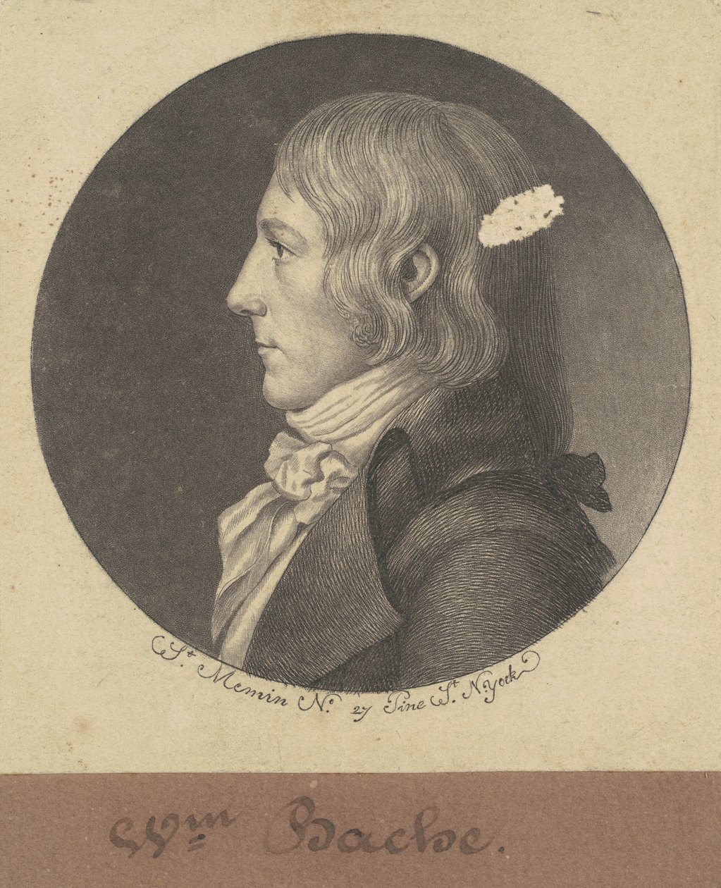 William Bache alkotó: Charles B. J. Févret de Saint Mémin