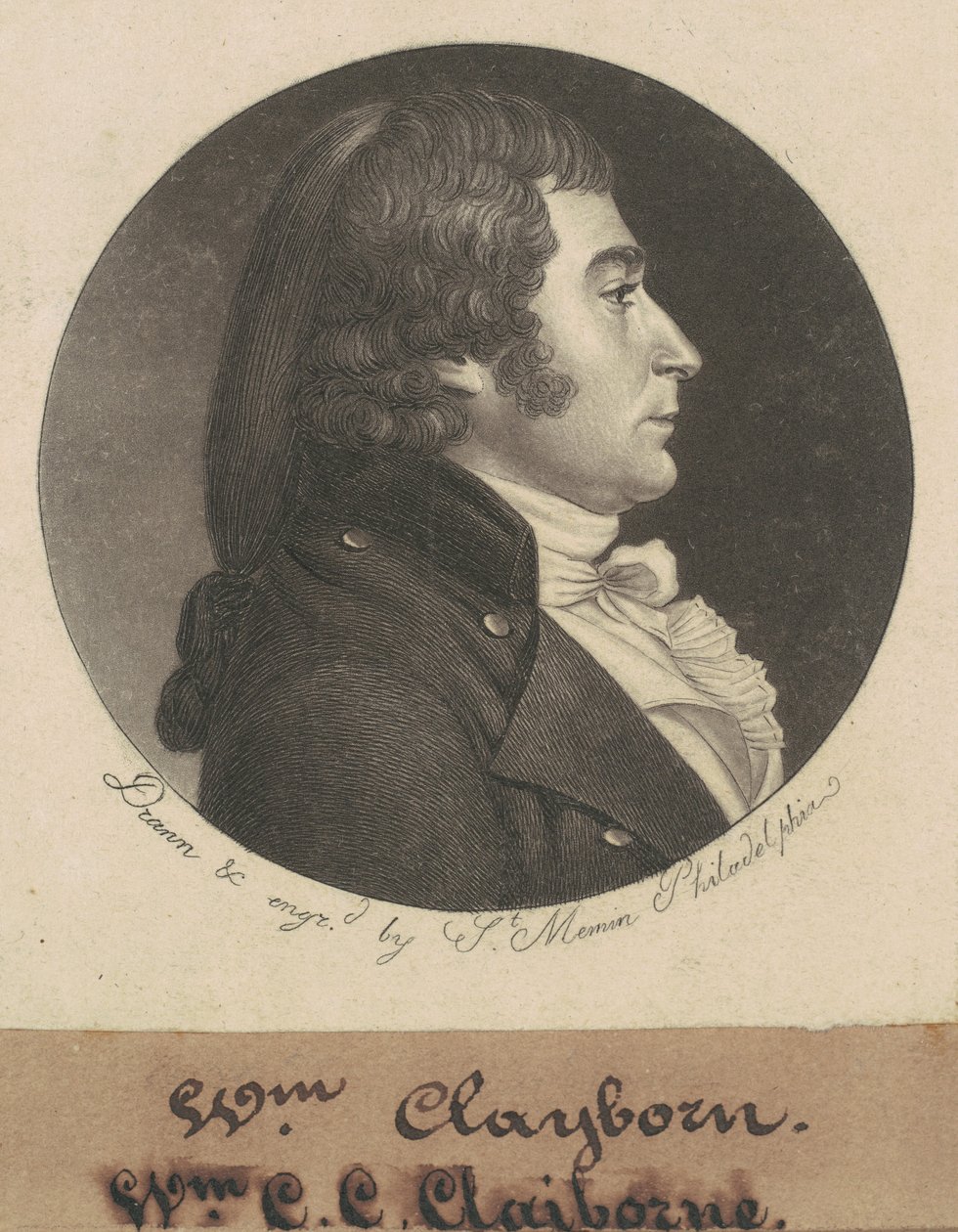 William Charles Cole Claiborne alkotó: Charles B. J. Févret de Saint Mémin