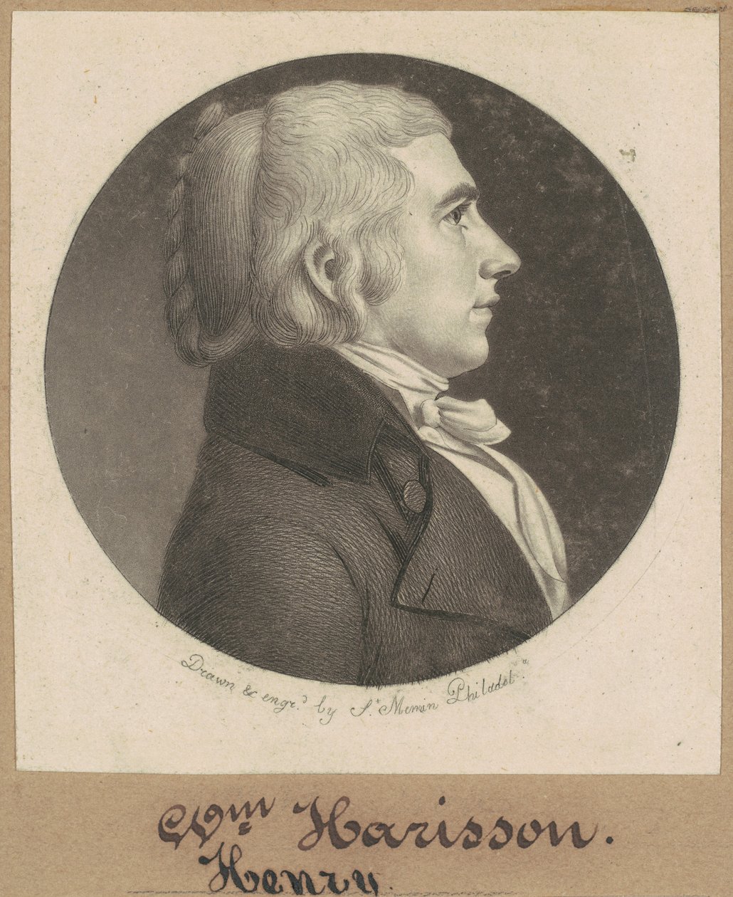 William Henry Harrison alkotó: Charles B. J. Févret de Saint Mémin