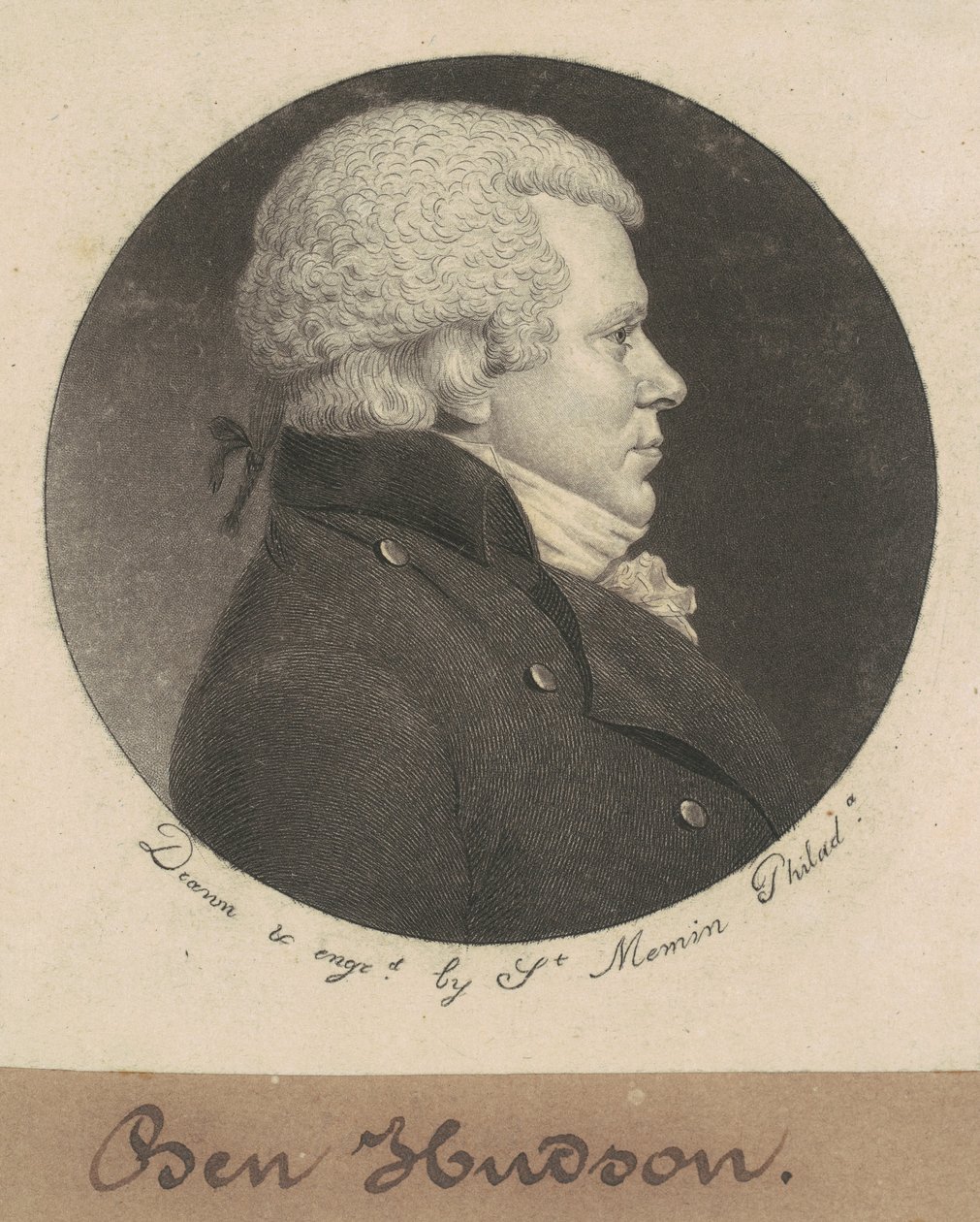 William Hudson alkotó: Charles B. J. Févret de Saint Mémin