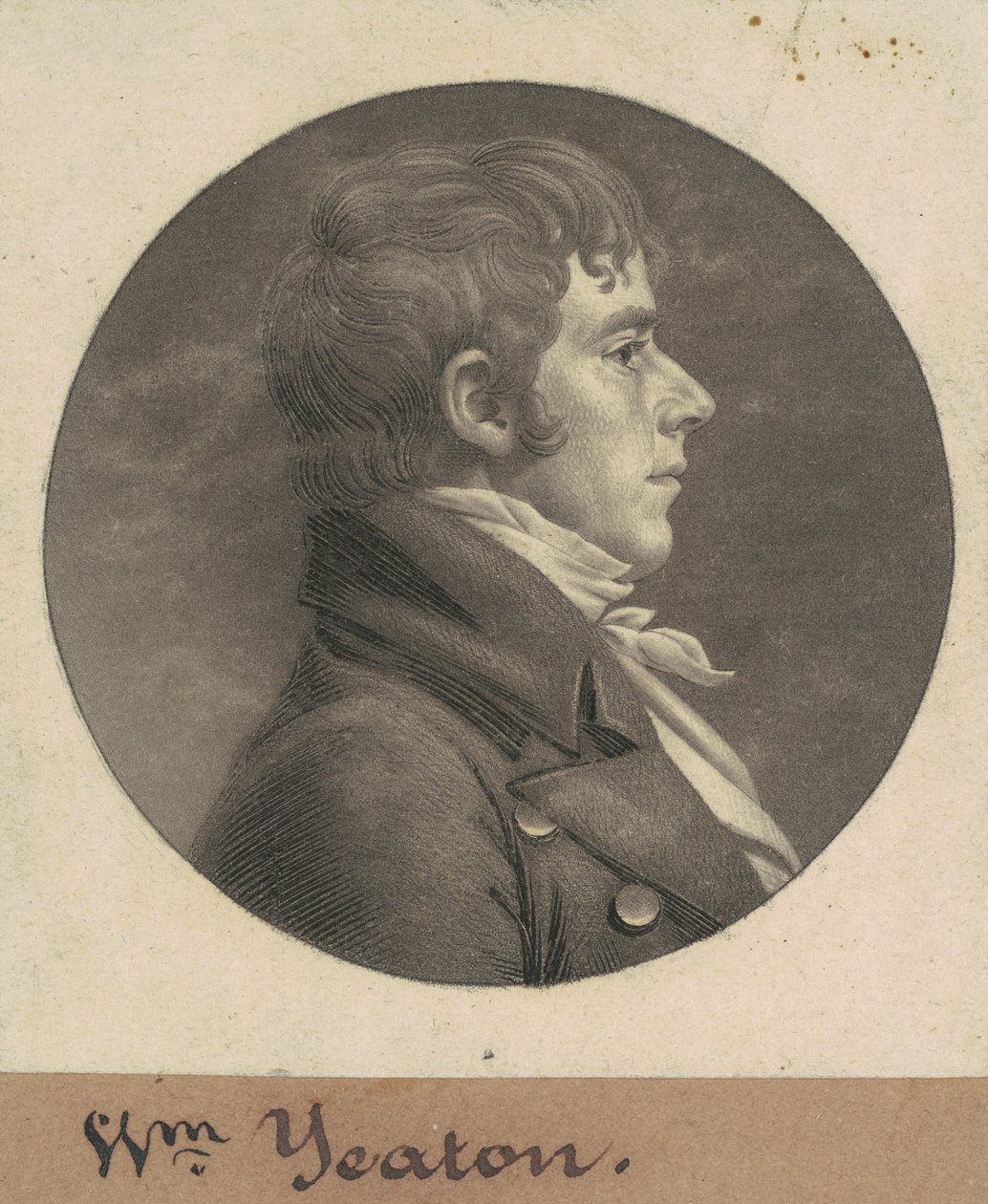William Yeaton alkotó: Charles B. J. Févret de Saint Mémin