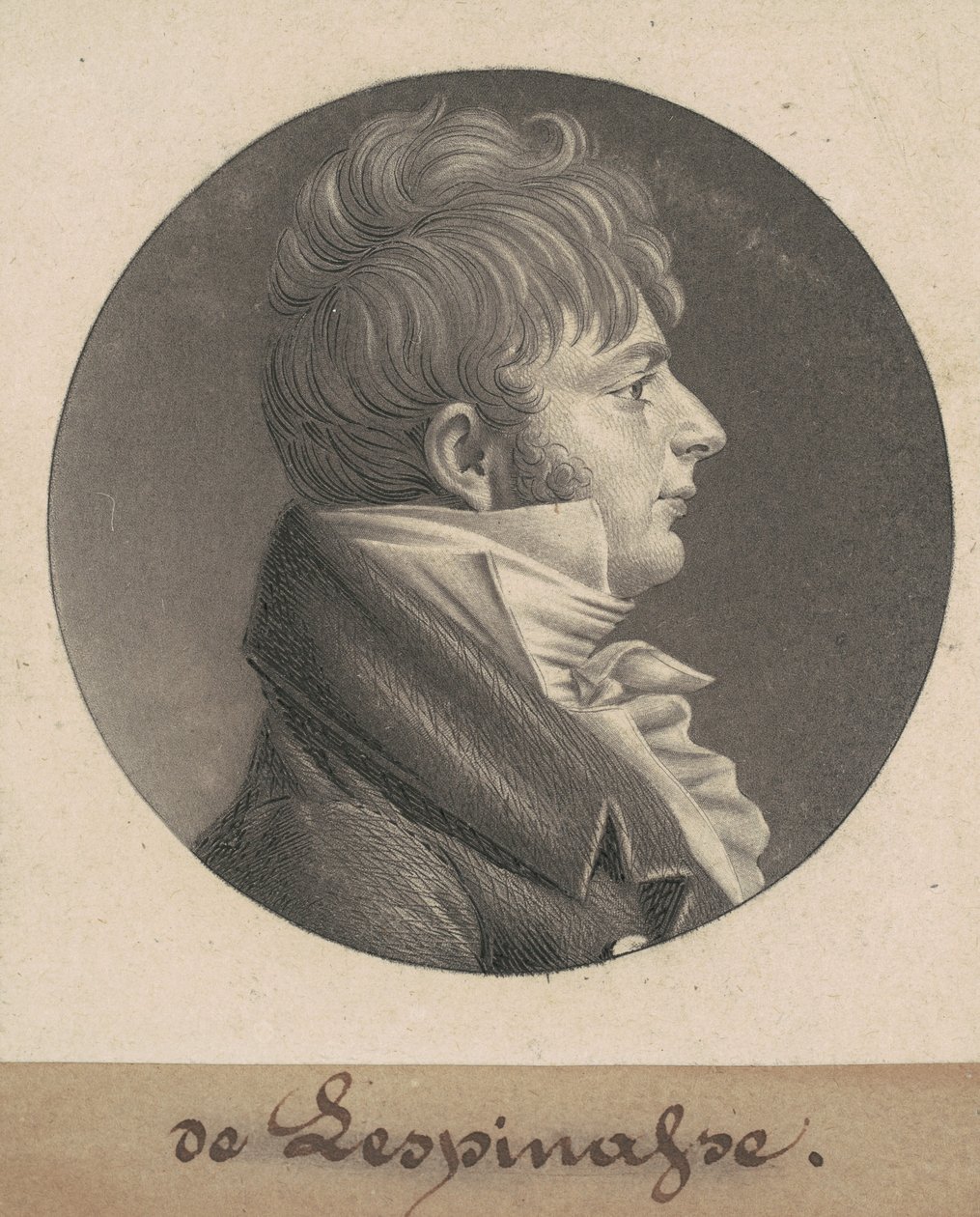 írta Lespinasse alkotó: Charles B. J. Févret de Saint Mémin