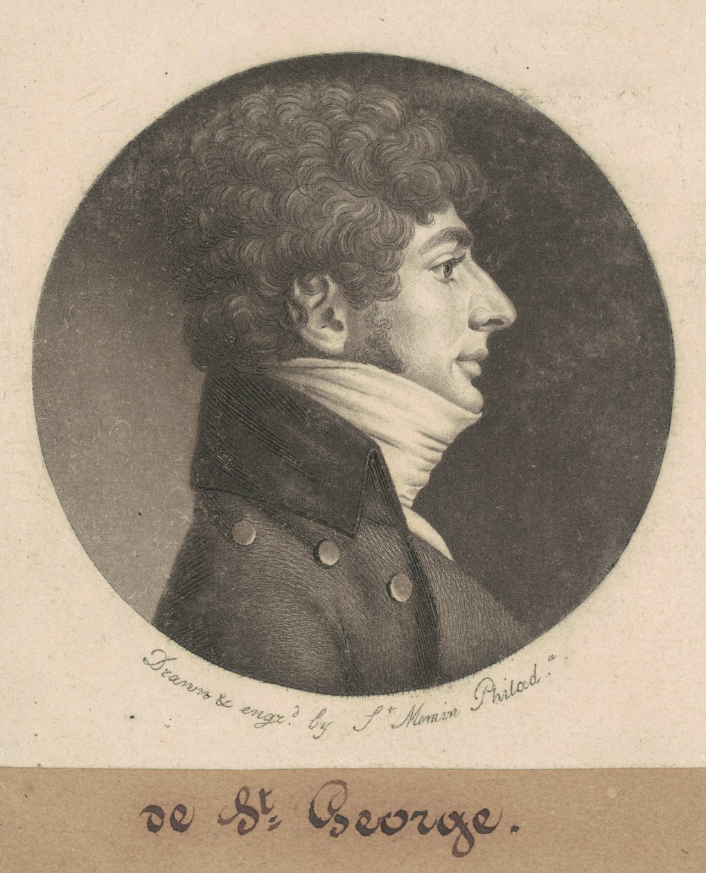 a Szent György alkotó: Charles B. J. Févret de Saint Mémin