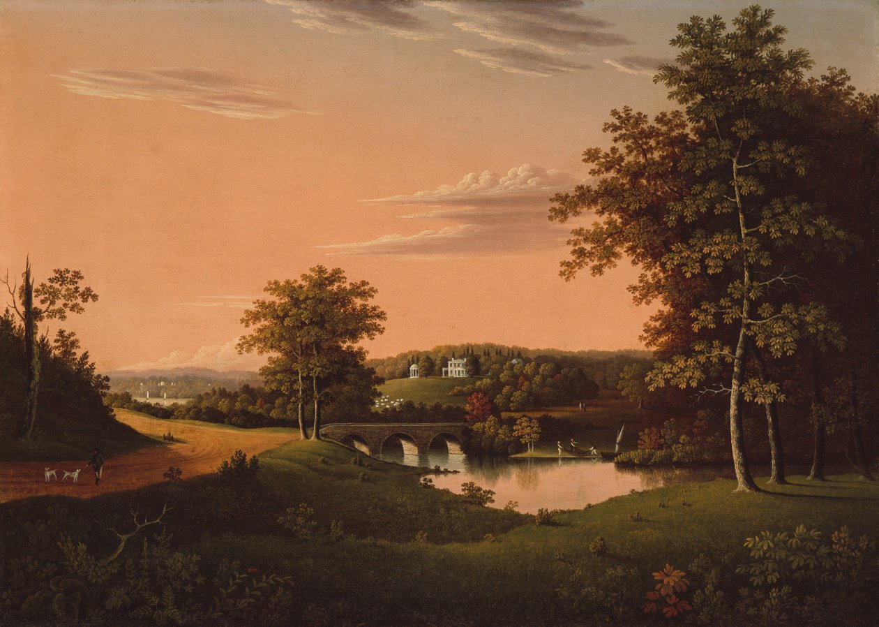 Point Breeze, Joseph Napoleon Bonaparte birtoka Bordentownban, New Jersey államban alkotó: Charles B. Lawrence