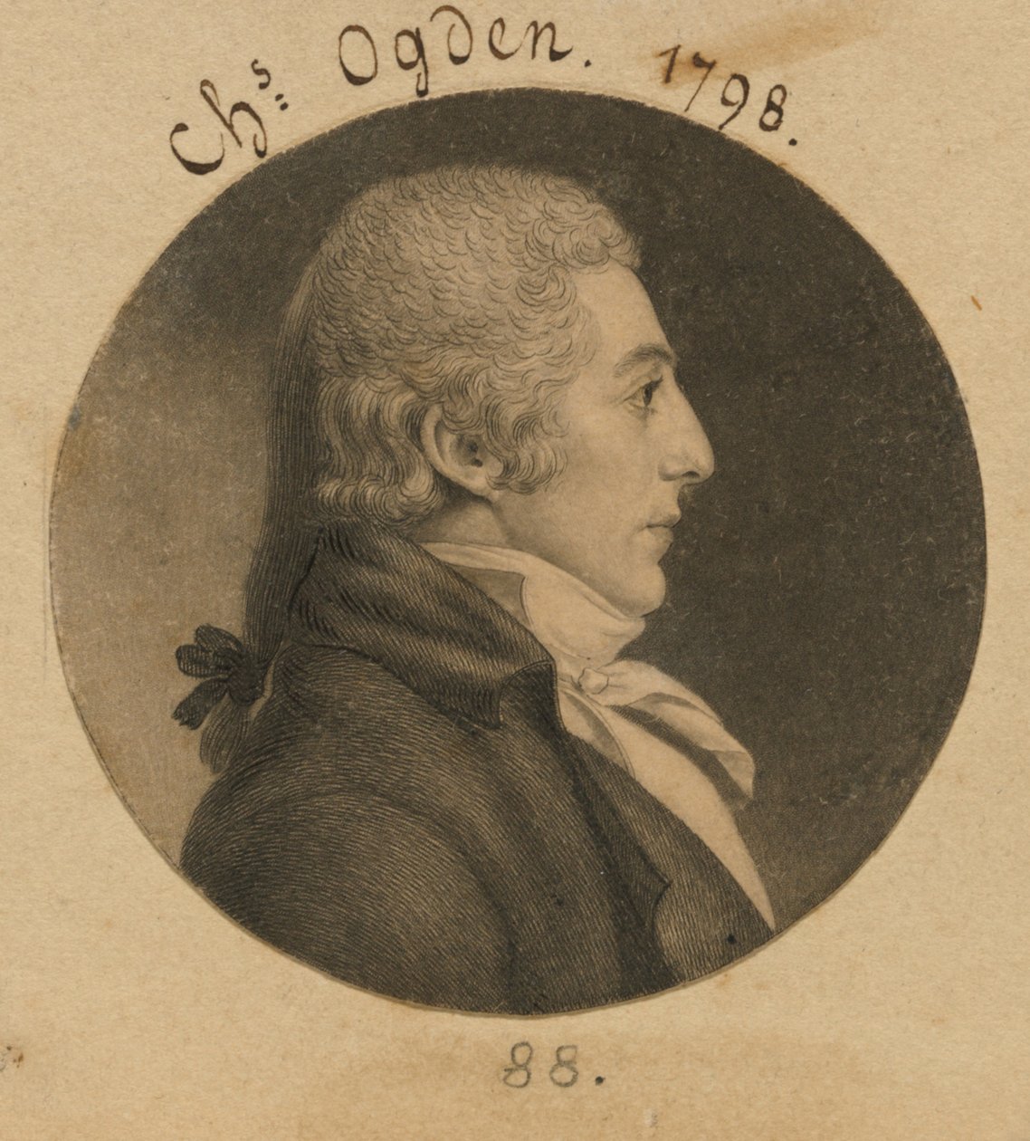 Abraham Ogden, Jr. alkotó: Charles Balthazar Julien Févret de Saint-Mémin