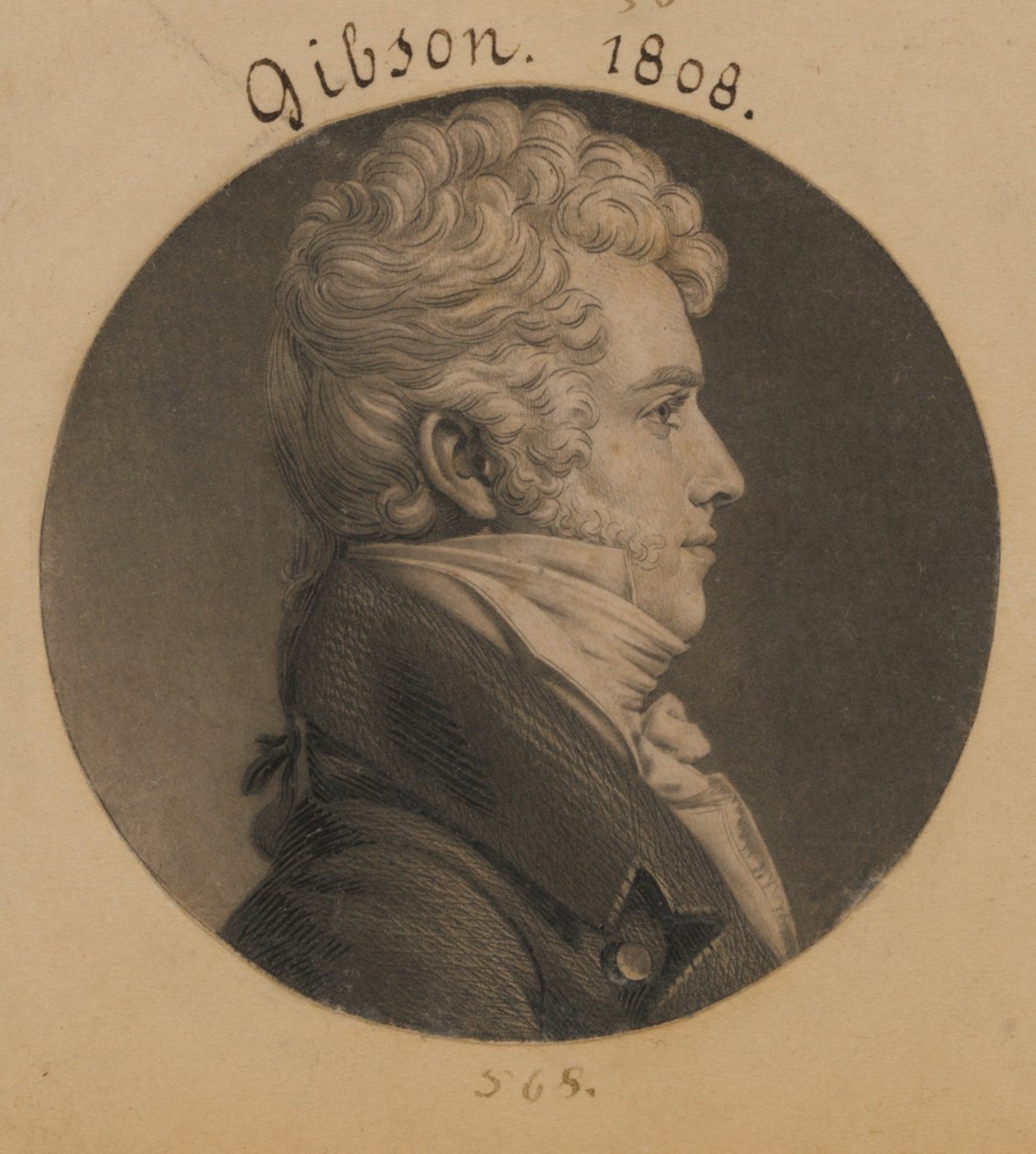 Alexander Gibson alkotó: Charles Balthazar Julien Févret de Saint-Mémin