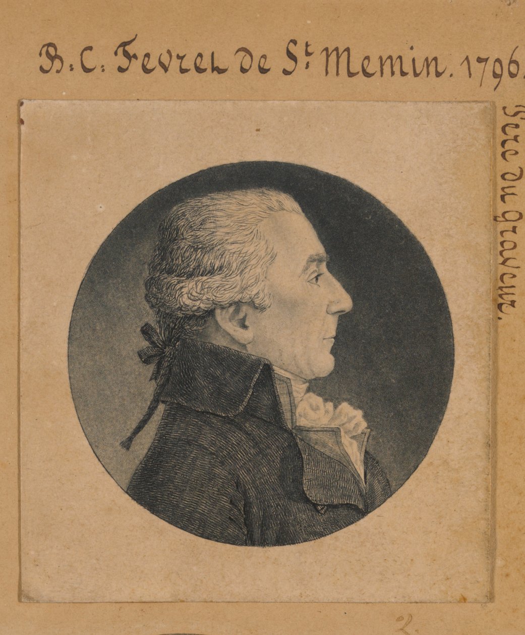 Bénigne-Charles Févret de Saint-Mémin alkotó: Charles Balthazar Julien Févret de Saint-Mémin