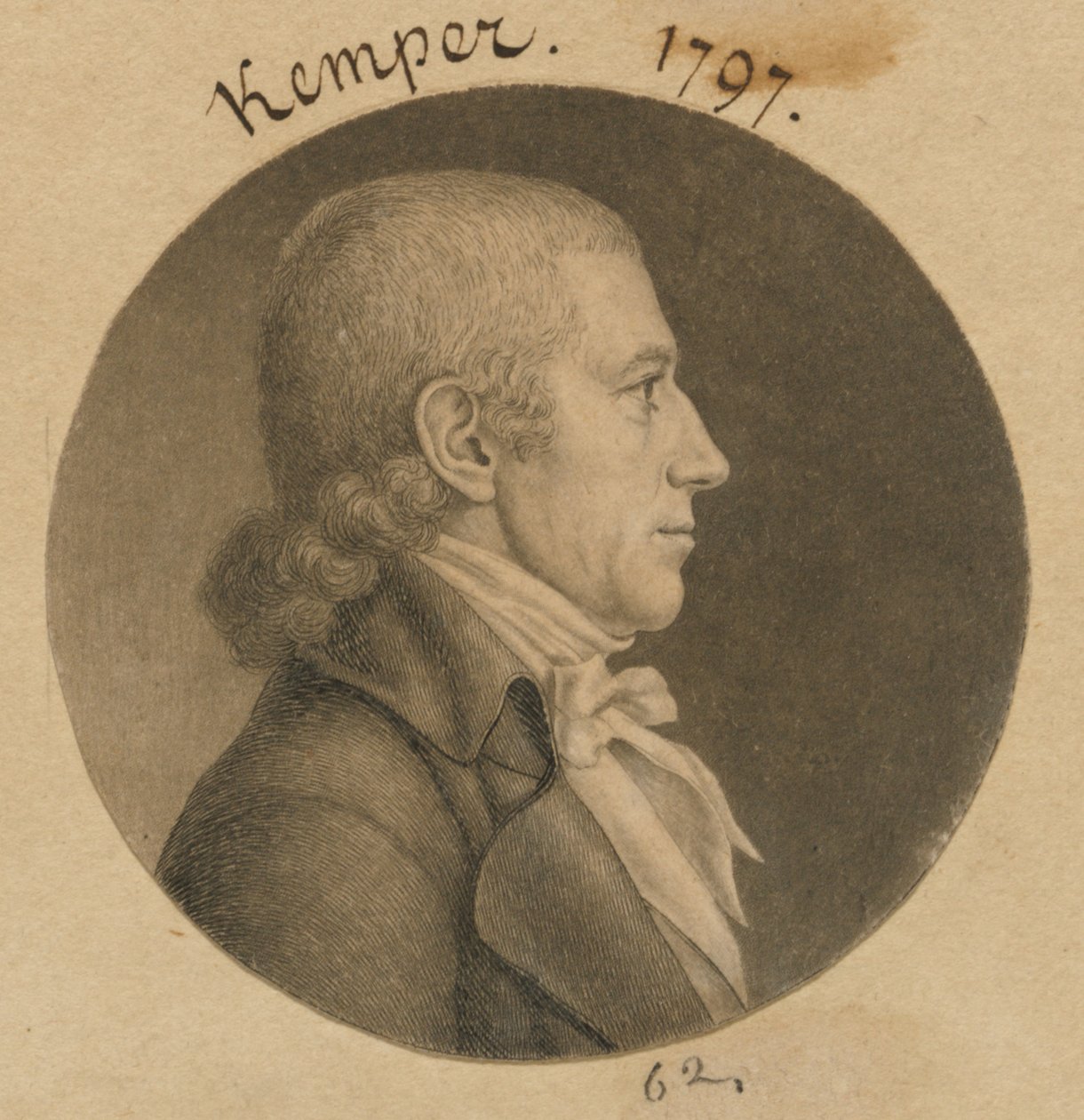 Daniel Kemper alkotó: Charles Balthazar Julien Févret de Saint-Mémin