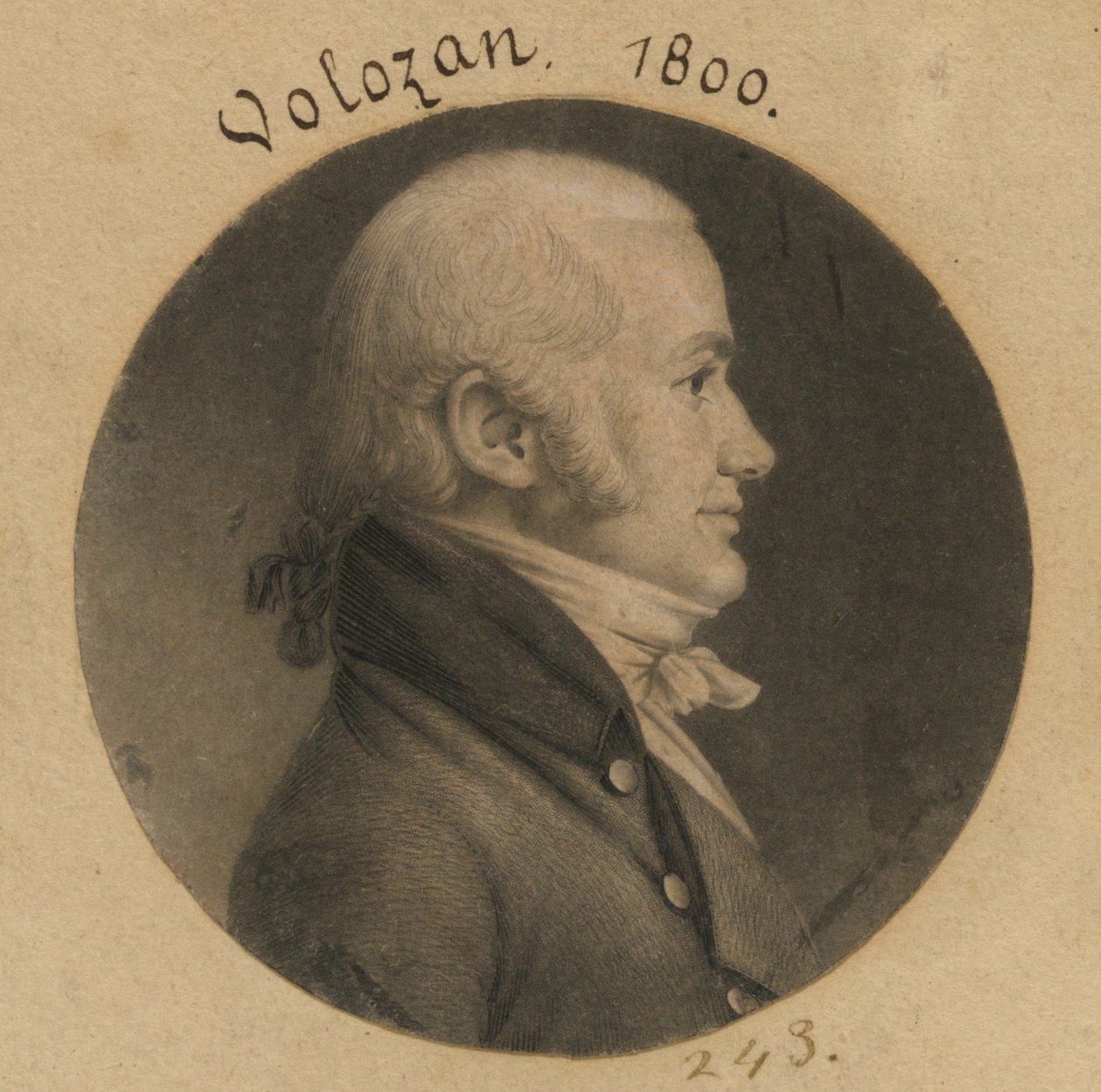 Denis A. Volozan alkotó: Charles Balthazar Julien Févret de Saint-Mémin