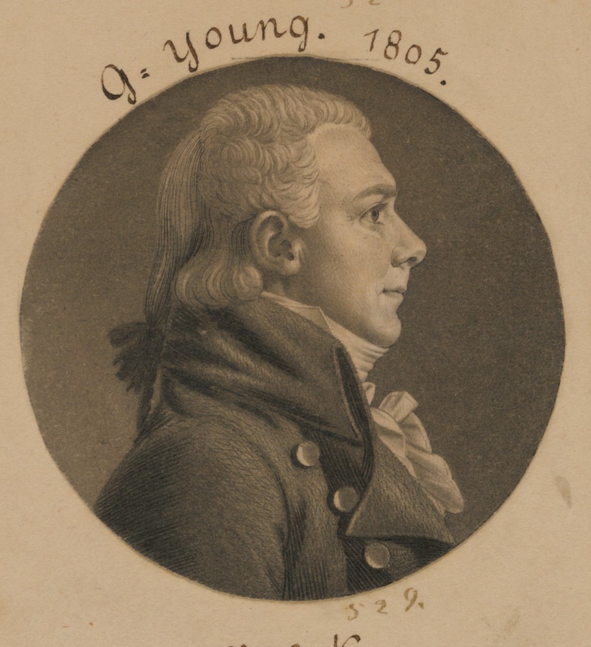 George Young alkotó: Charles Balthazar Julien Févret de Saint-Mémin
