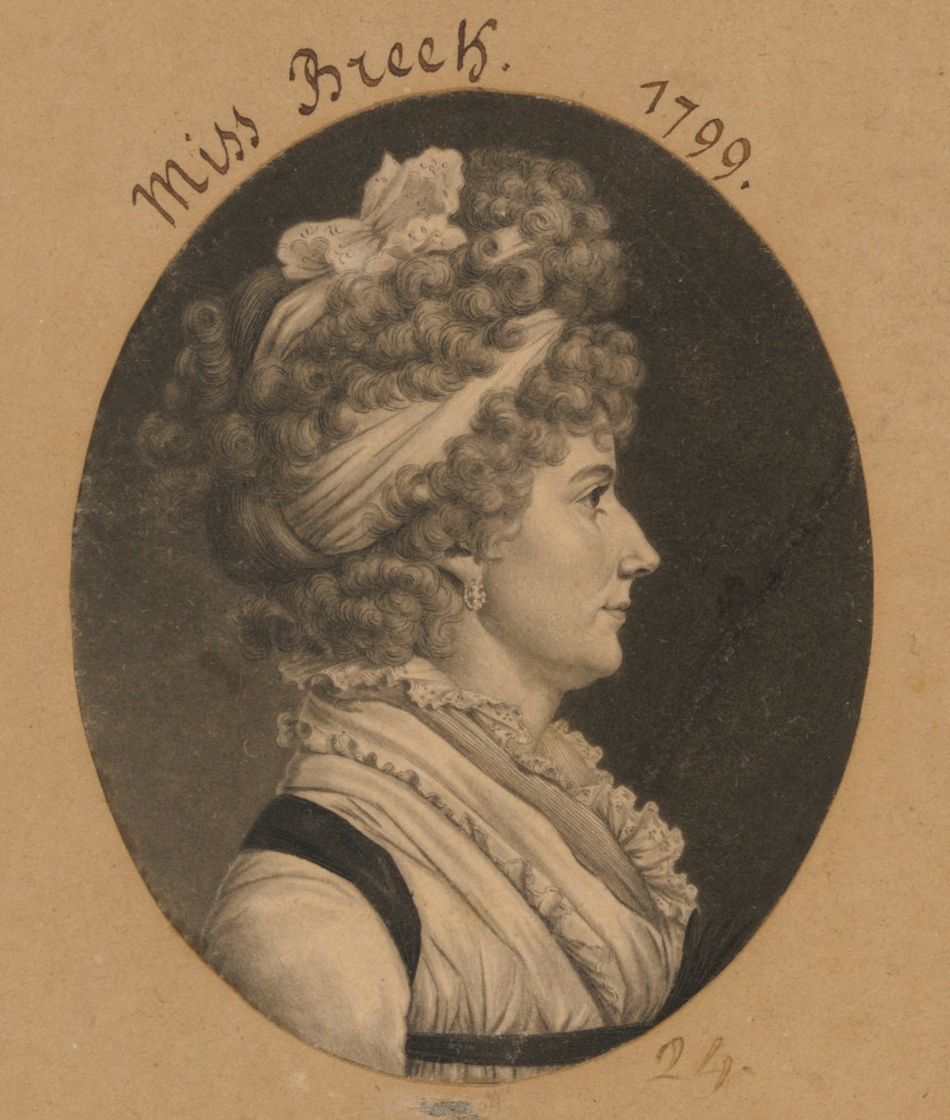 Hannah Breck alkotó: Charles Balthazar Julien Févret de Saint-Mémin