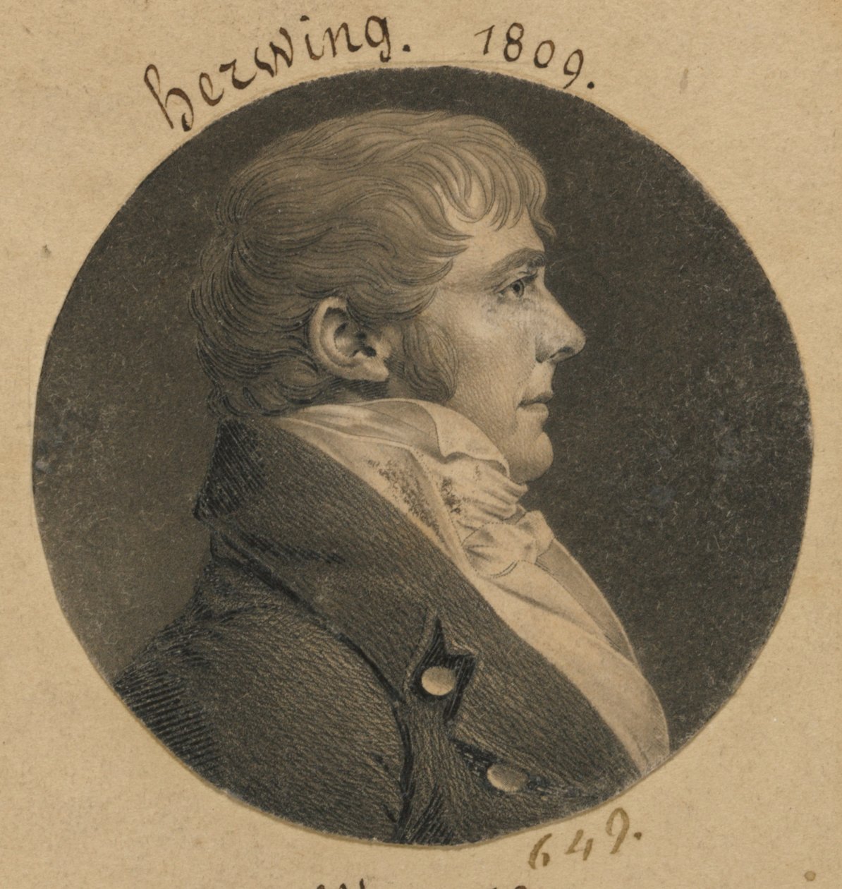 Herwing alkotó: Charles Balthazar Julien Févret de Saint-Mémin