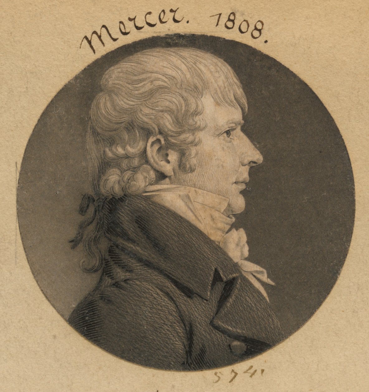 Hugh Tenant Weedon Mercer alkotó: Charles Balthazar Julien Févret de Saint-Mémin