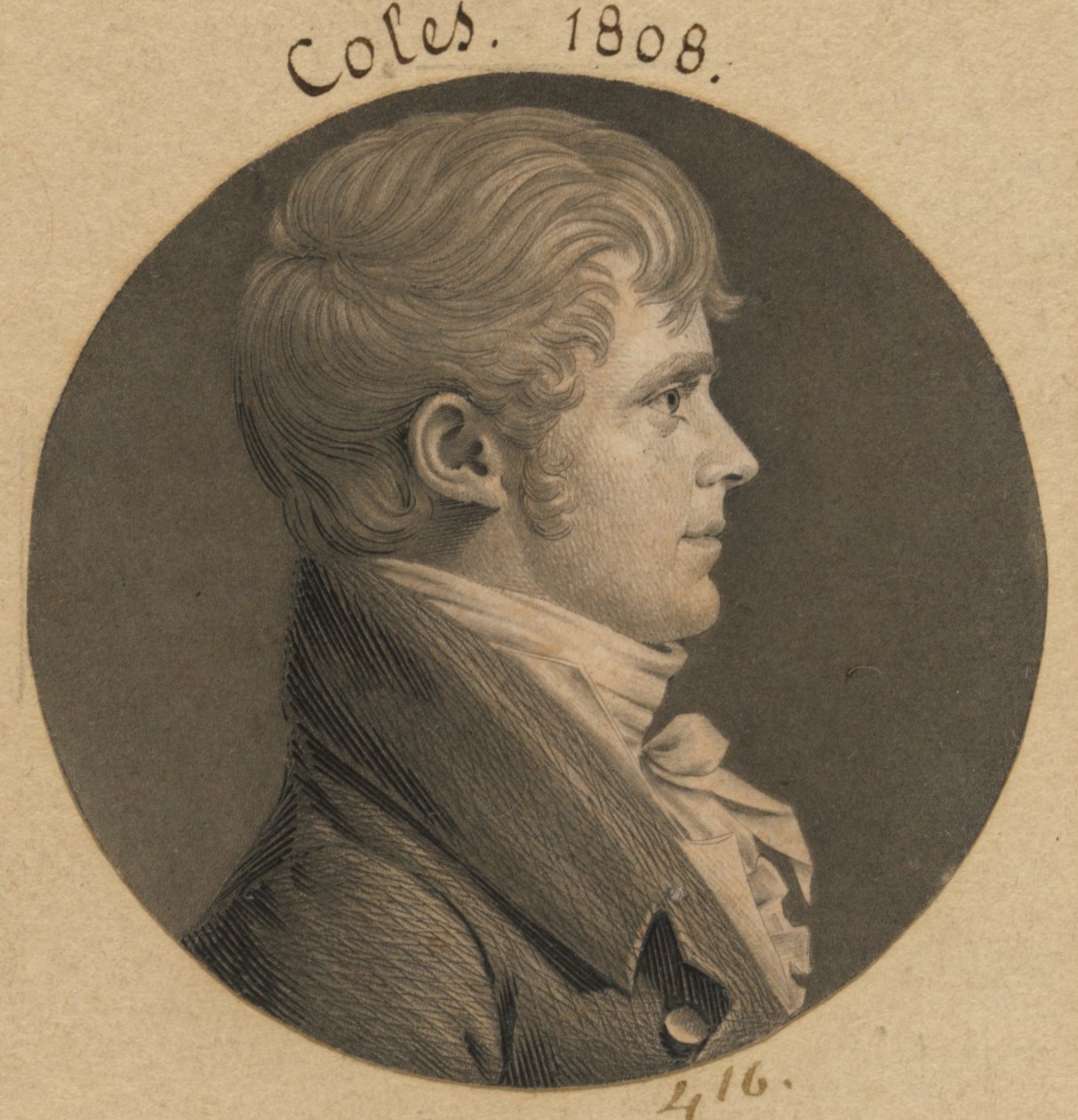 Isaac A. Coles alkotó: Charles Balthazar Julien Févret de Saint-Mémin