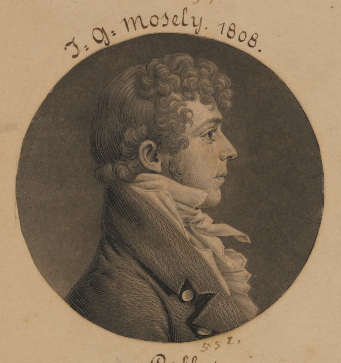 J. G. Mosely alkotó: Charles Balthazar Julien Févret de Saint-Mémin