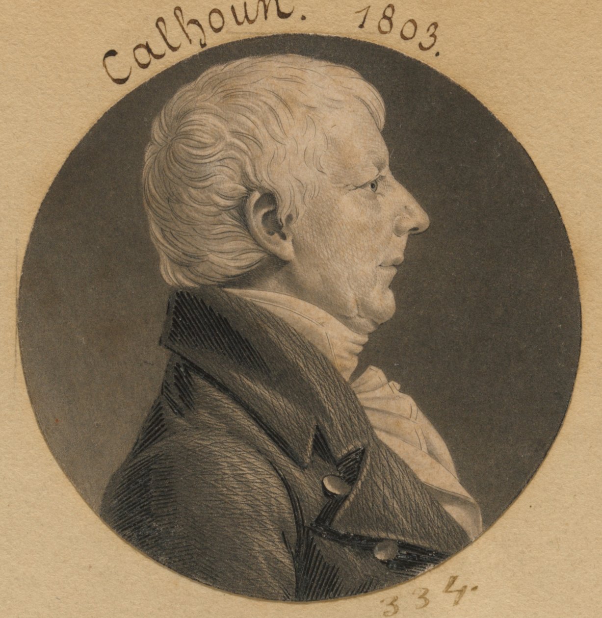 James Calhoun alkotó: Charles Balthazar Julien Févret de Saint-Mémin