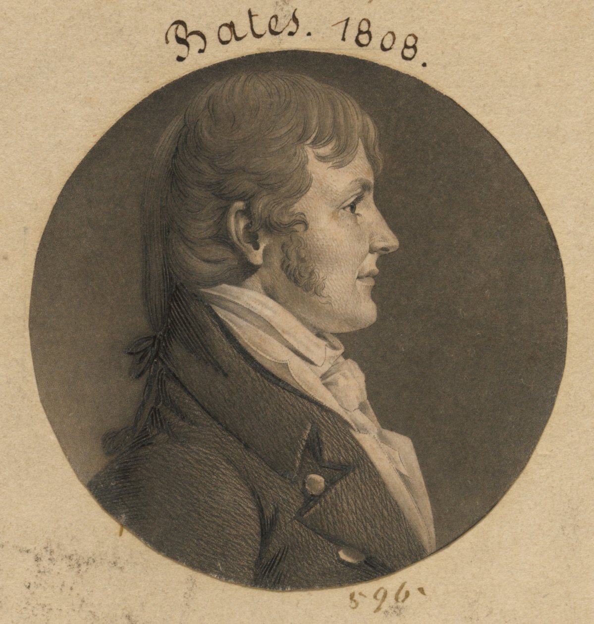 James Woodson Bates alkotó: Charles Balthazar Julien Févret de Saint-Mémin