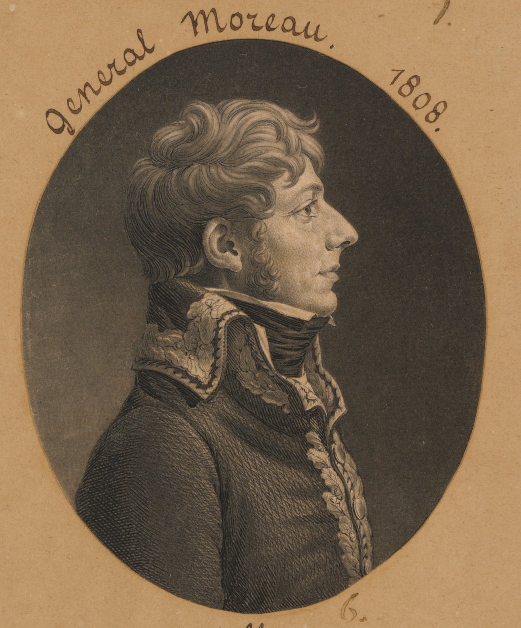 Jean-Victor Moreau alkotó: Charles Balthazar Julien Févret de Saint-Mémin