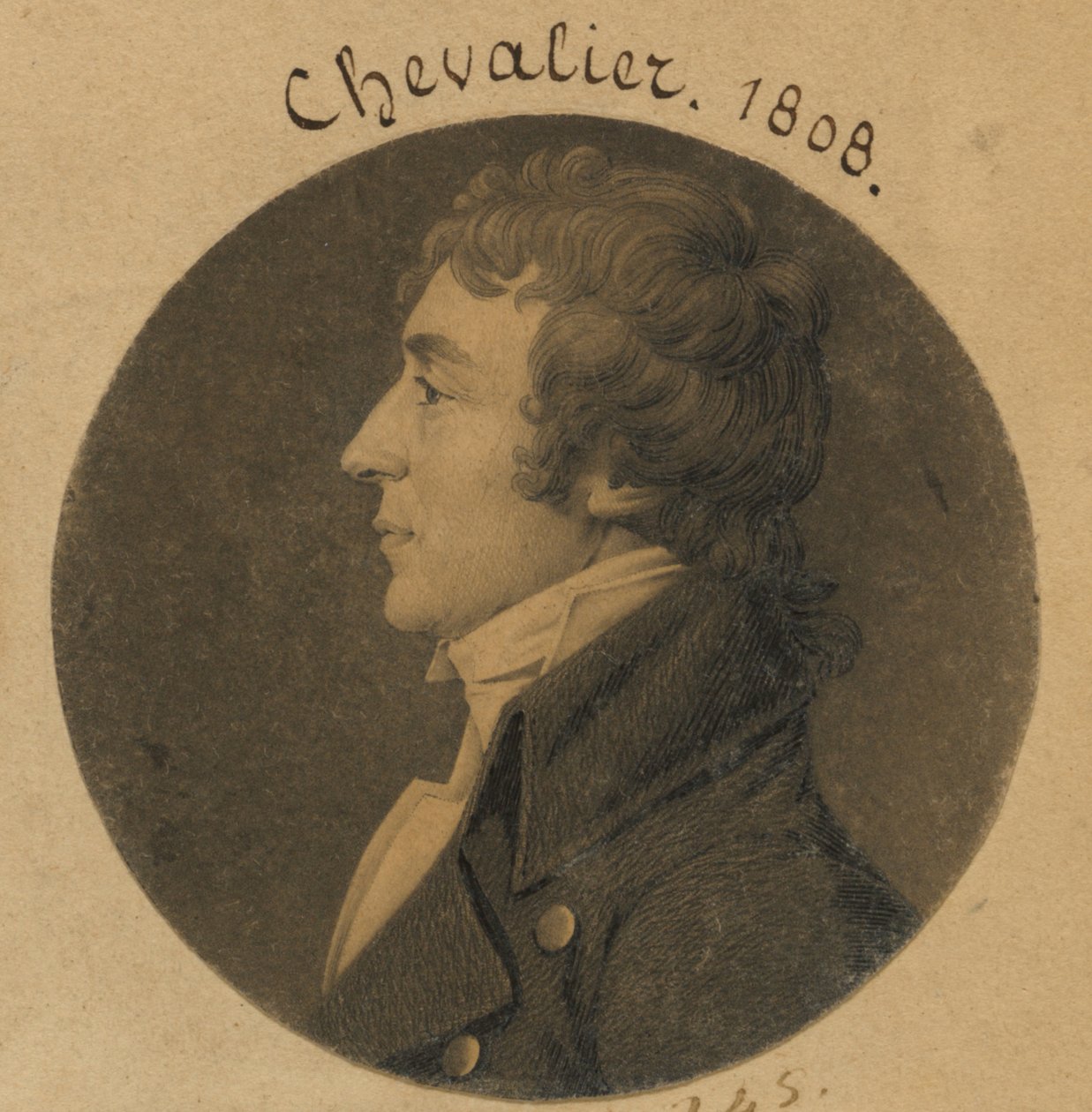 John Augustus Chevallie alkotó: Charles Balthazar Julien Févret de Saint-Mémin