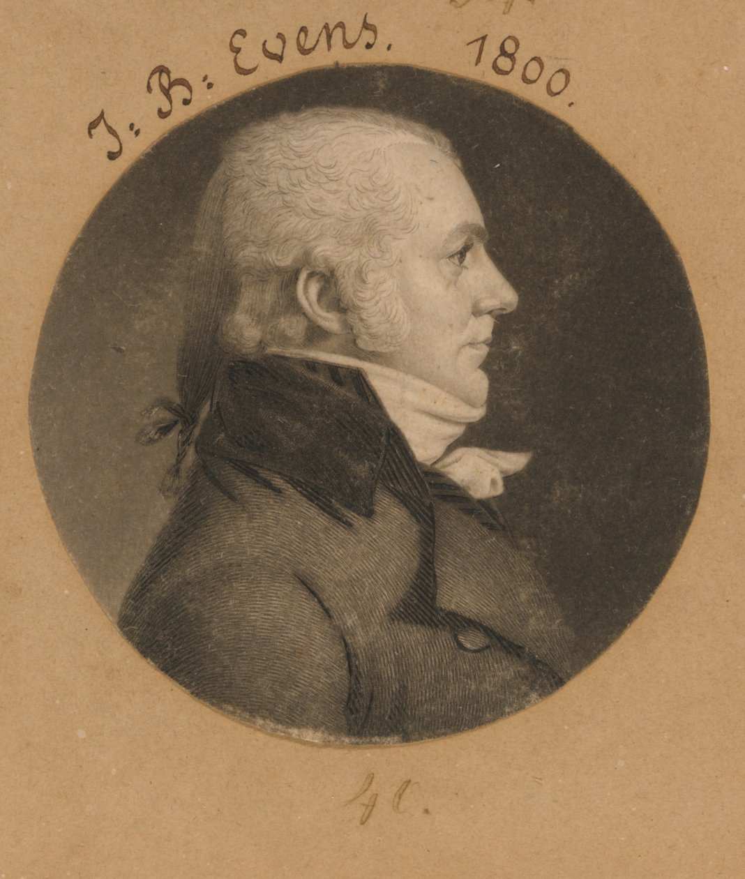 John B. Evens alkotó: Charles Balthazar Julien Févret de Saint-Mémin