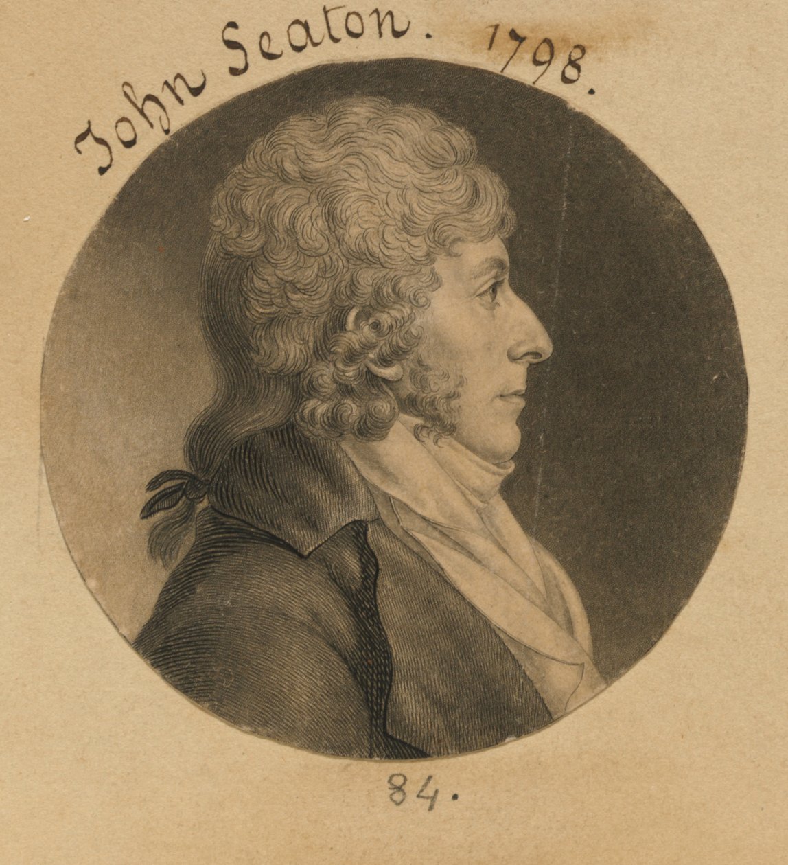 John Curzon Seton alkotó: Charles Balthazar Julien Févret de Saint-Mémin